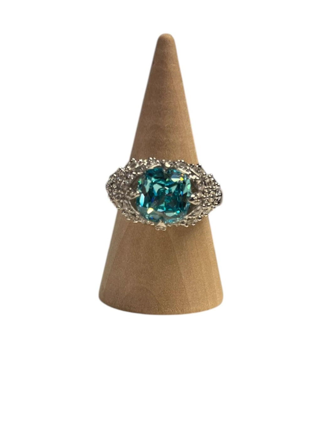 Handgemaakte zilveren CZ ring