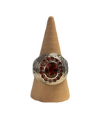 Handgemaakte zilveren saphire ring