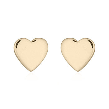 vergulde oorknopjes: hartje