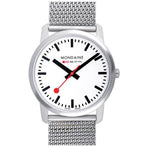 Mondaine Simply Elegant - Ø36 - Zilverkleurig