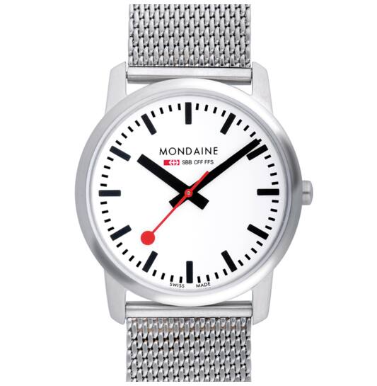 Mondaine Simply Elegant - Ø36 - Zilverkleurig