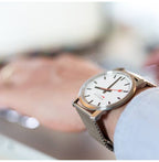 Mondaine Simply Elegant - Ø36 - Zilverkleurig