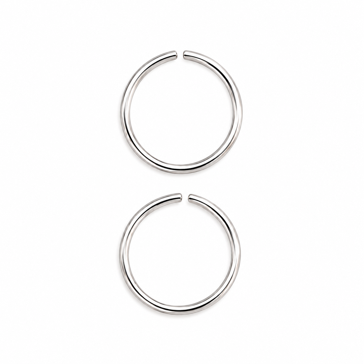Silberne Nasenringe 10 mm