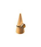 Handgemaakte zilveren citrine ring