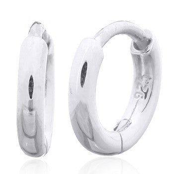 zilveren klapoorringen 10 mm