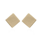 vergulde oorknopjes: vierkant