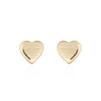 zilver vergulde oorknopjes mini hartjes