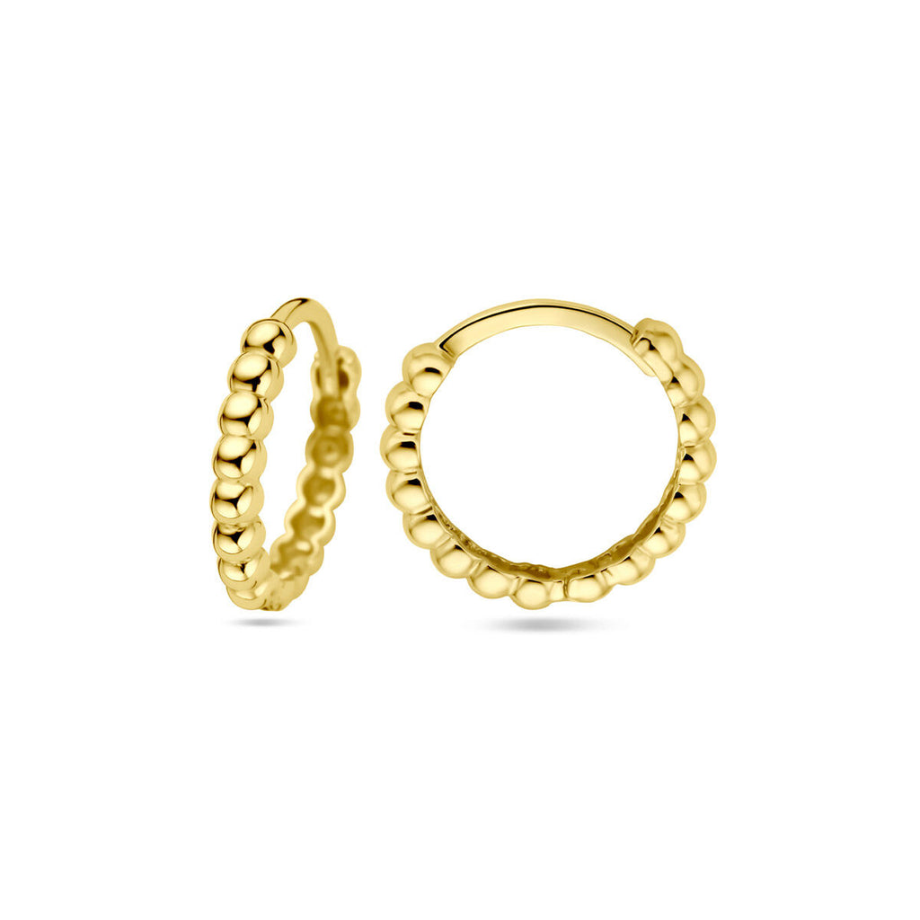 Creolen Kügelchen 13,5 mm 14K Gelbgold