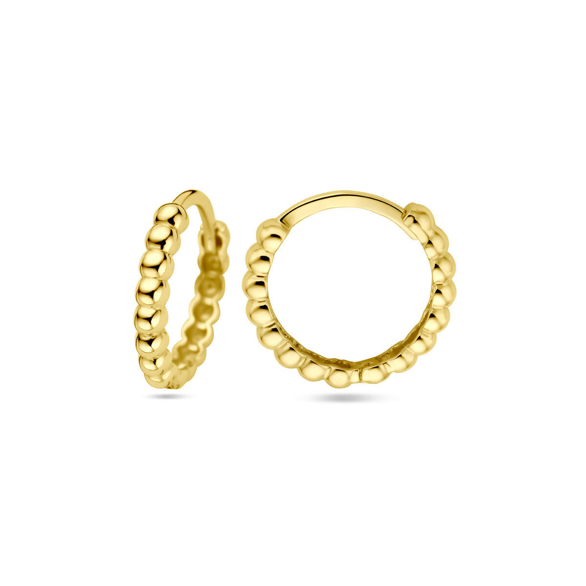 Creolen Kügelchen 13,5 mm 14K Gelbgold