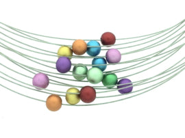 Handgemaakte spang met bolletjes