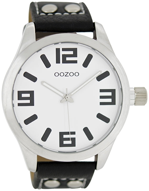 OOZOO horloge basic wit / zwart 46 MM C1053