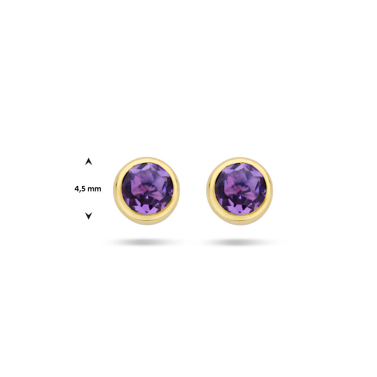 Ohrstecker Amethyst 14K Gelbgold