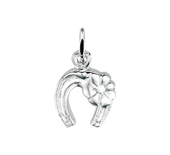 Zilveren kinder hanger hoef