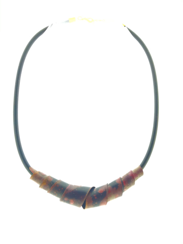 Handgemaakt collier swirl