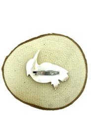 Broche vogel parelmoer