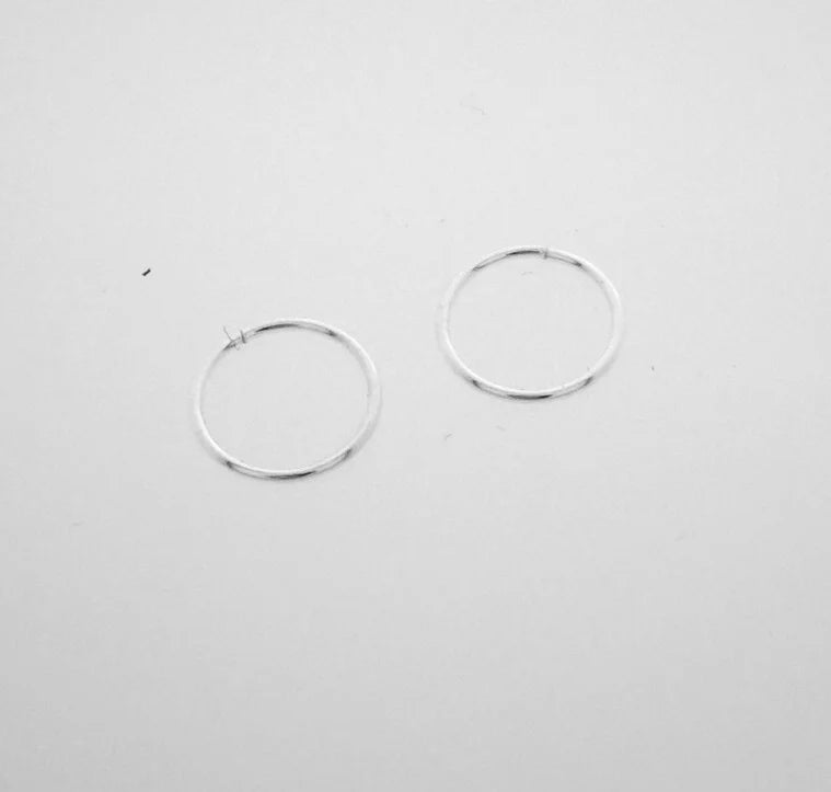 Zilveren neusringetjes 8 mm