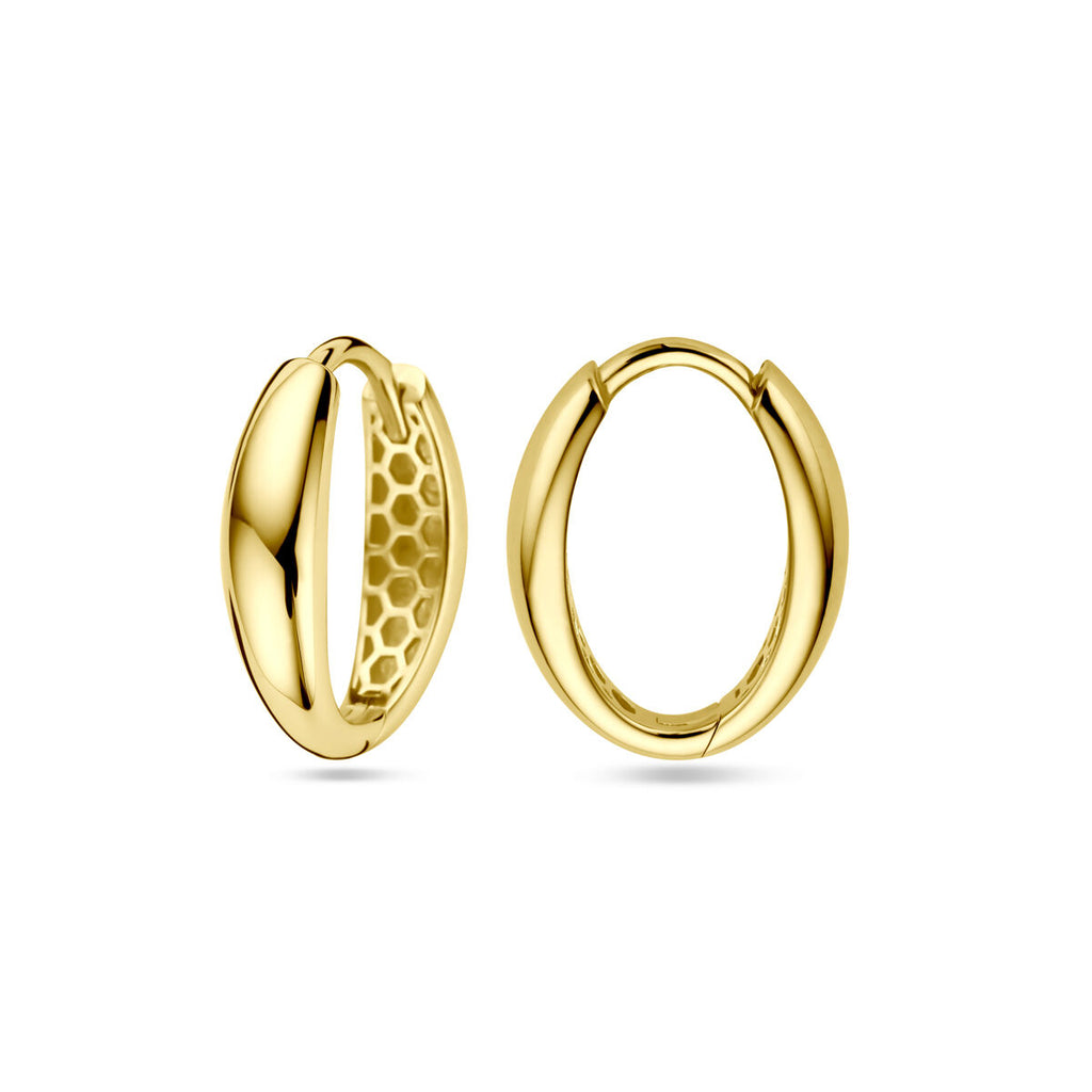 Klapoorringen 14k geelgoud