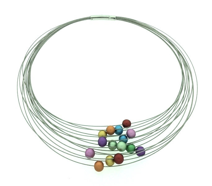 Handgemaakte spang met bolletjes