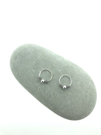 Zilveren oorringetjes bali klein