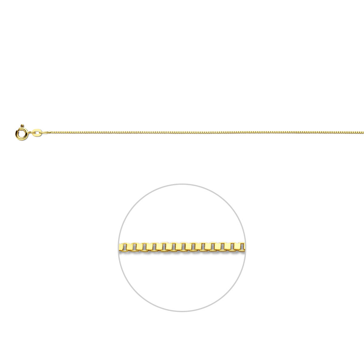 venetiaans 0,8 mm 14K geelgoud