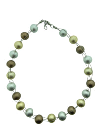 gevlochten bollen collier