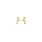 Ohrstecker Zirkonia 9,5 mm 14K Gelbgold