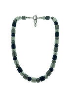 collier met cilinder/bol vorm aluminium