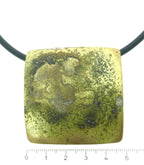 Handgemaakt gepatineerd collier vierkant