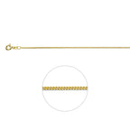 Gourmetkette 1,1 mm 14K Gelbgold