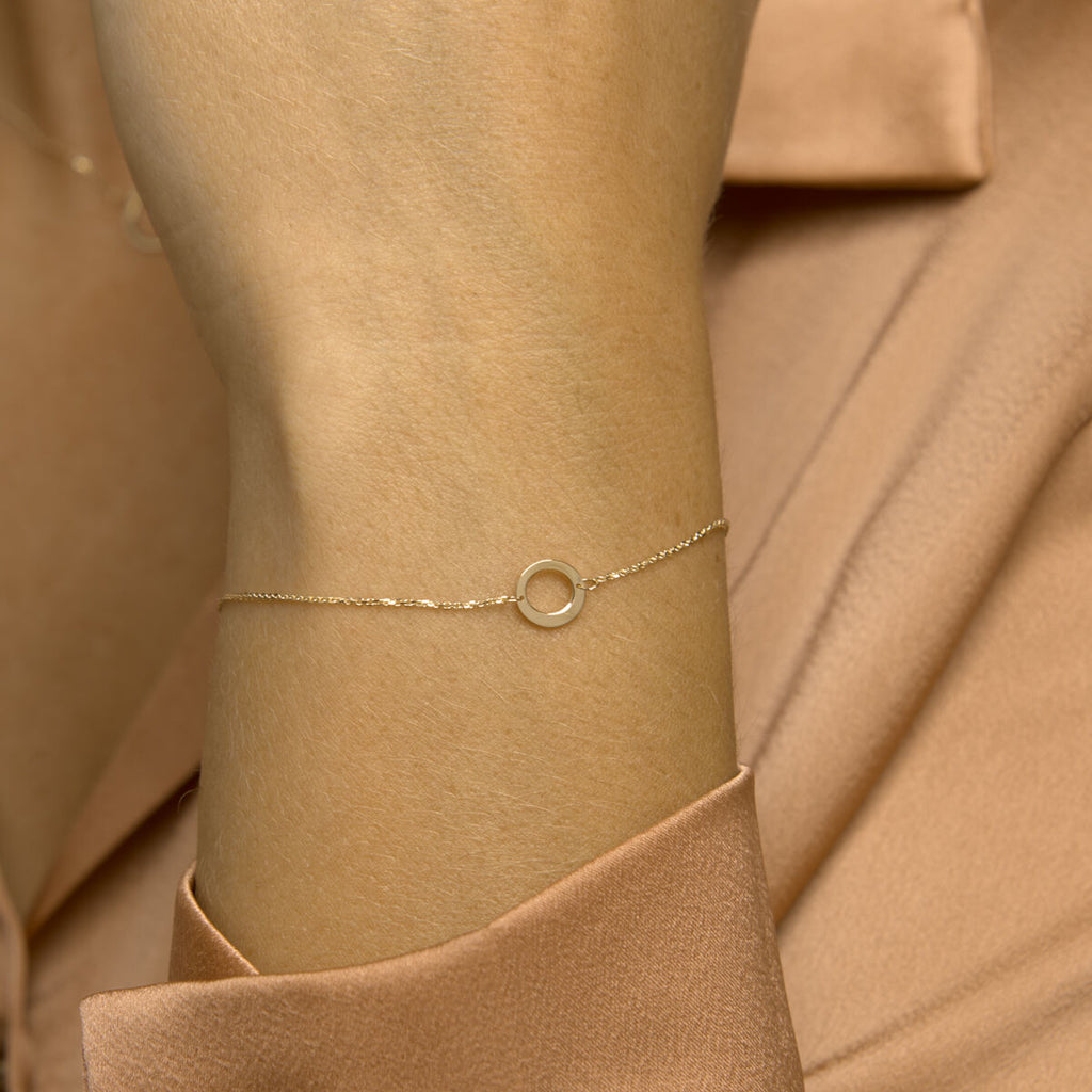 Armband rund 16,5 - 17,5 - 18,5 cm 14K Gelbgold