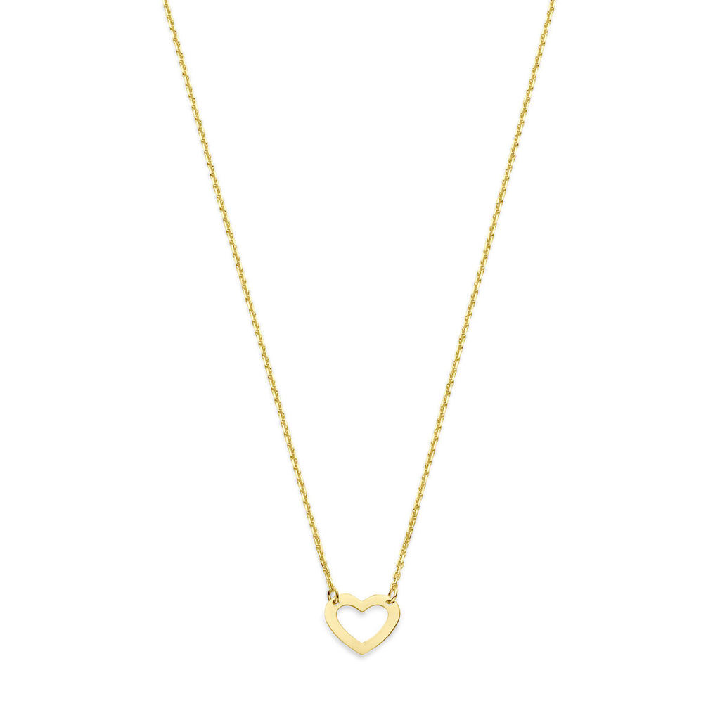 collier hart 41 - 43 - 45 cm 14K geelgoud