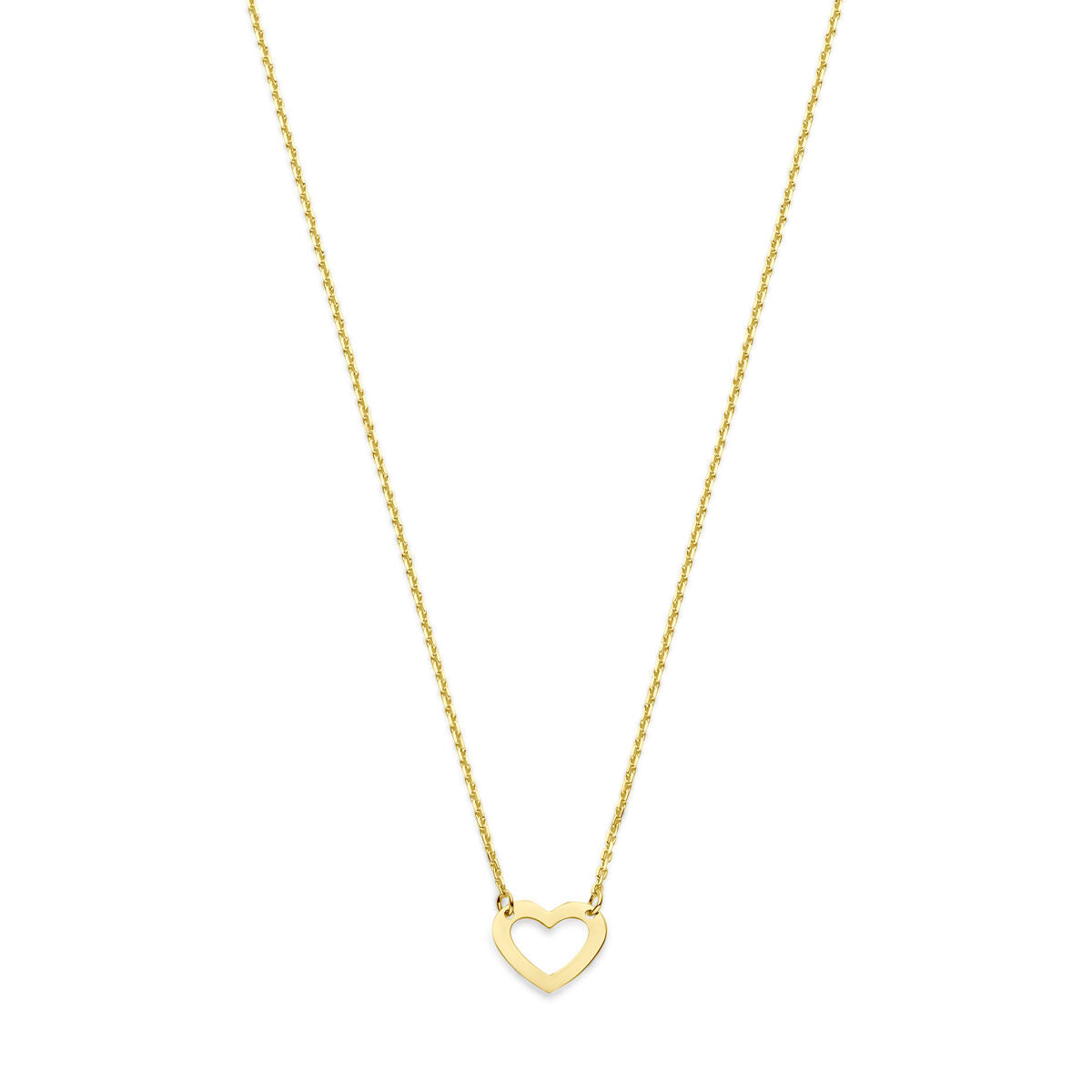 collier hart 41 - 43 - 45 cm 14K geelgoud