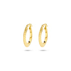 Ohrringe spitzes Rohr 14K Gelbgold