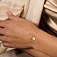 Armband Kleeblatt 16,5 - 17,5 - 18,5 cm 14K Gelbgold