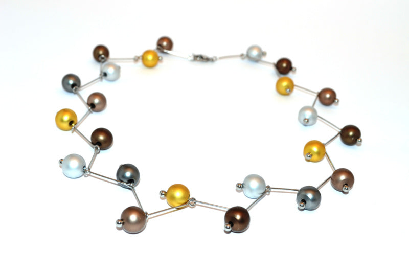 Handgemaakt collier bol versprongen