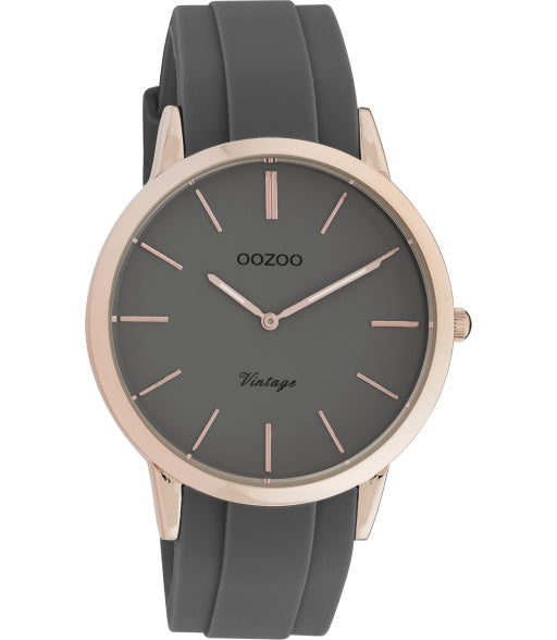 OOZOO Vintage donker grijs/rosé 42 mm C20172