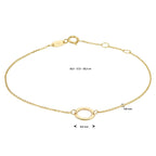 Armband rund 16,5 - 17,5 - 18,5 cm 14K Gelbgold