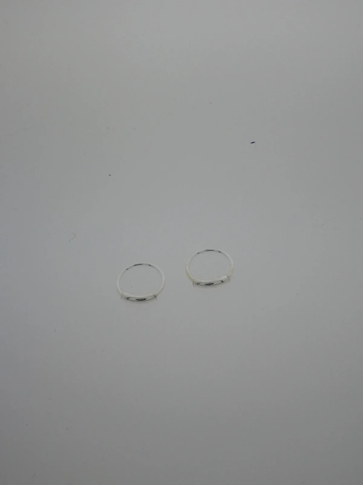 Zilveren neusringetjes met staafje