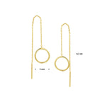 doortrekoorbellen ring 14K geelgoud