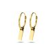 Ohrringe Platte 14K Gelbgold