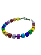 Armband kleine vierkante blokjes