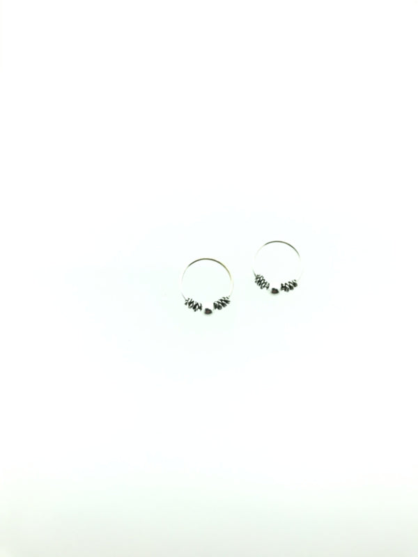 Zilveren oorringetjes bali klein