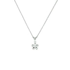 Halskette Blume 1,1 mm 36 + 4 cm Silber rhodiniert