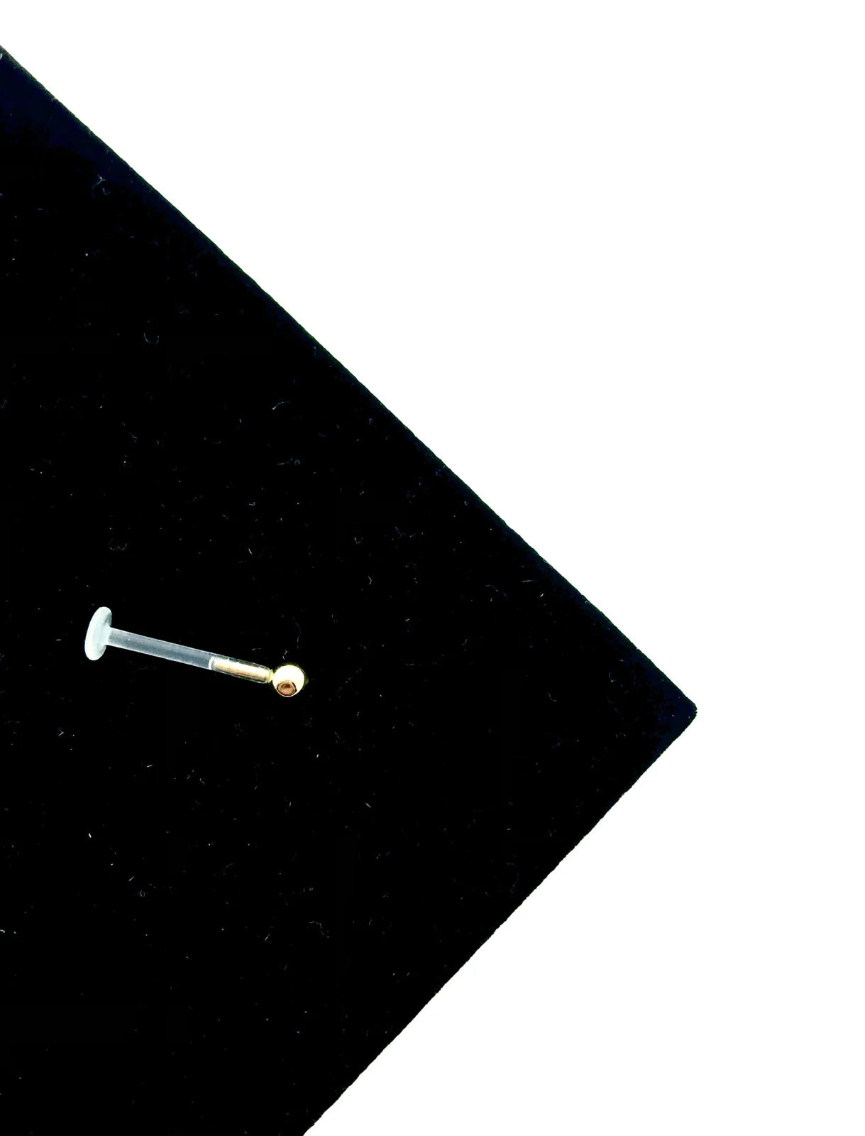 Gouden piercing bolletje