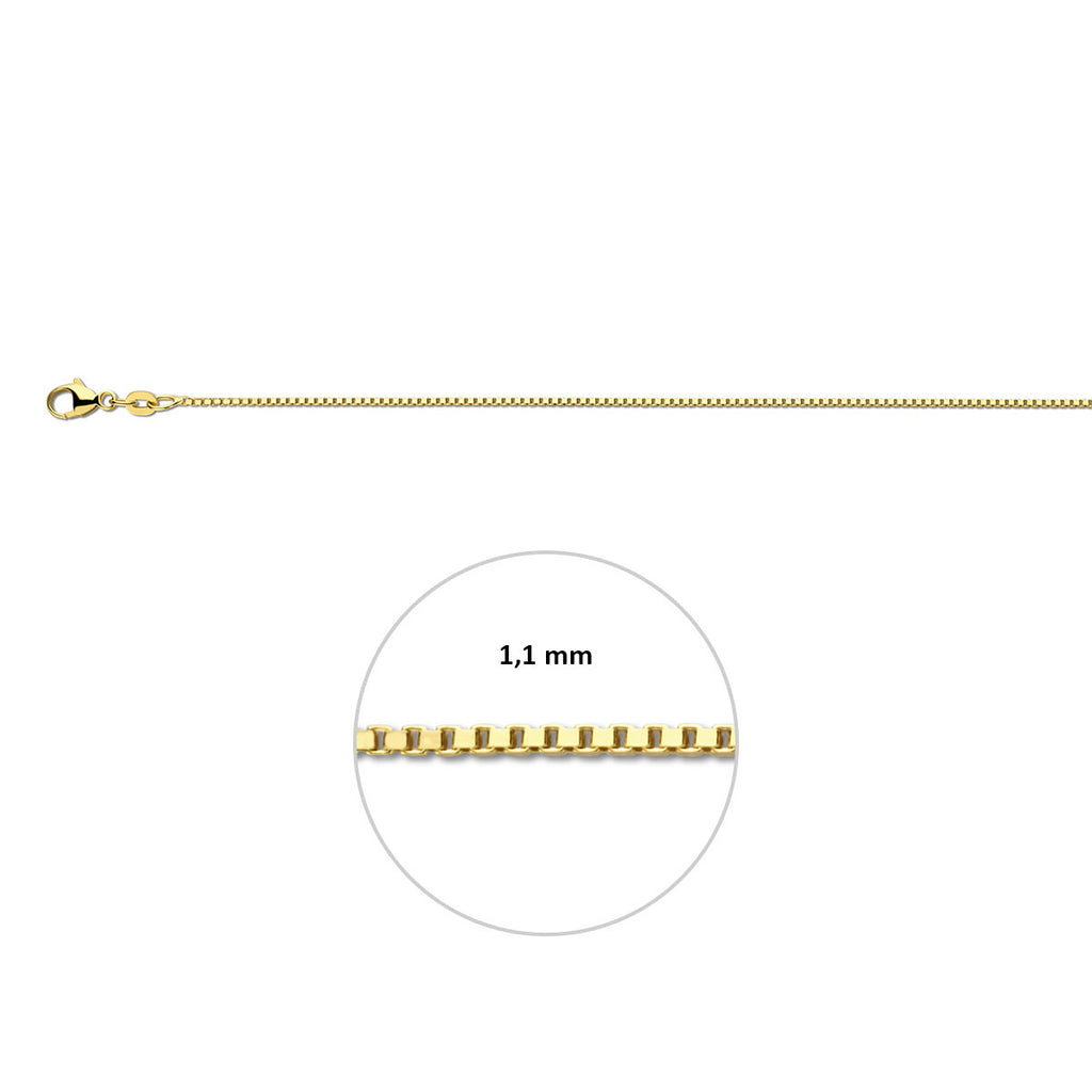 venetiaans 1,1 mm 14K geelgoud