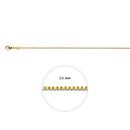 venetiaans 1,1 mm 14K geelgoud