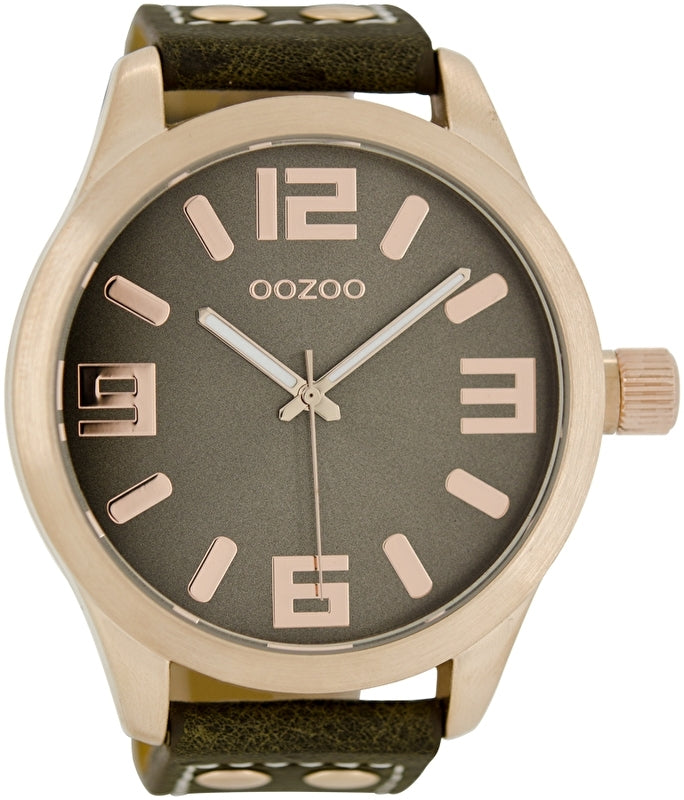 OOZOO horloge basic taupe rosé 51 MM C1108
