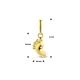 Anhängerbasis 14K Gelbgold