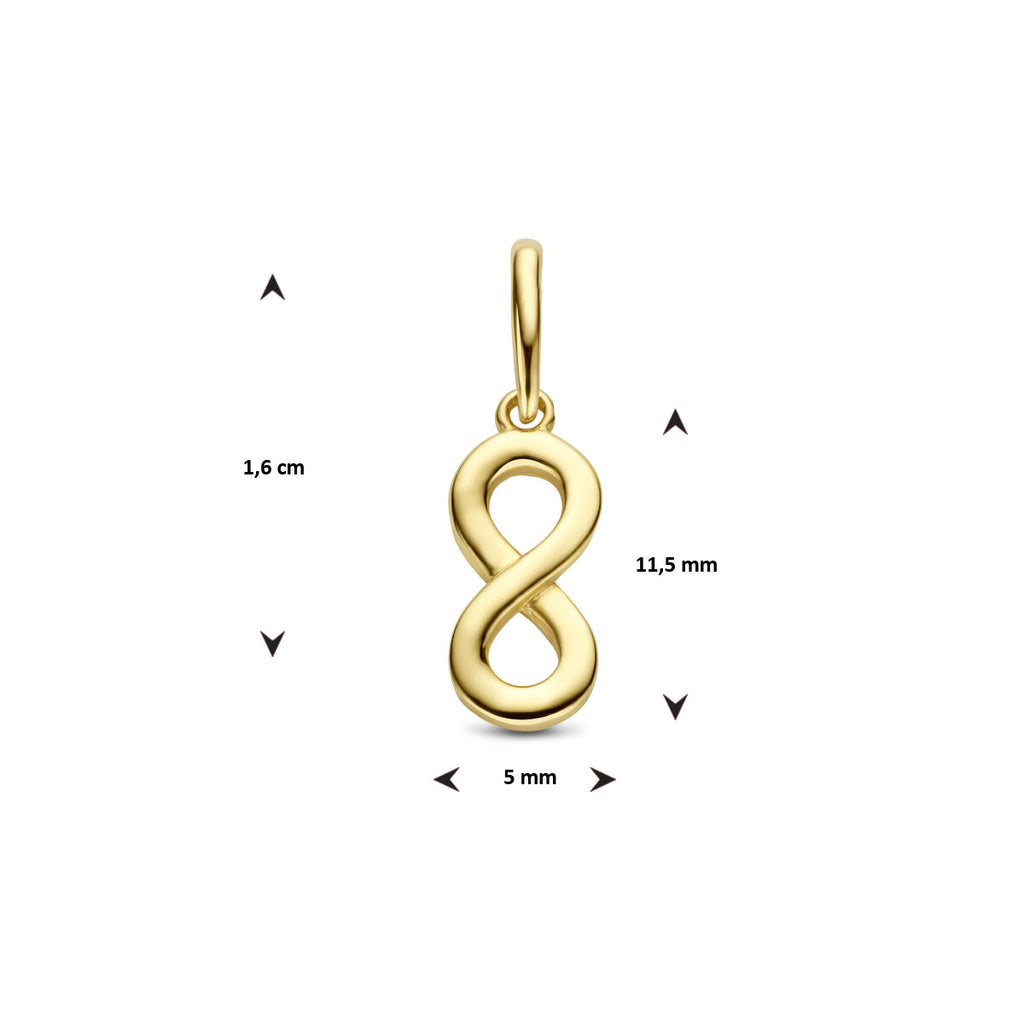 Anhänger Unendlichkeit 14K Gelbgold