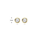 Ohrstecker Perle 6 mm 14K Gelbgold